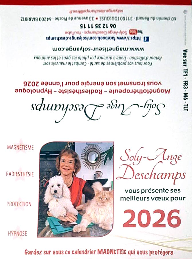 Calendrier magnétisé 2026